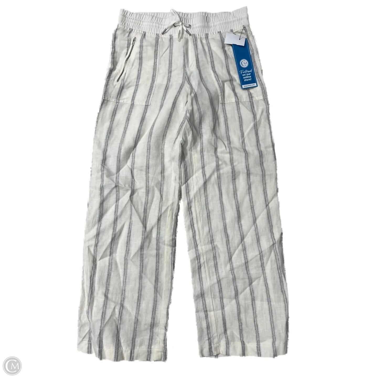 Pants Linen By Athleta In Striped Pattern, Size: 6