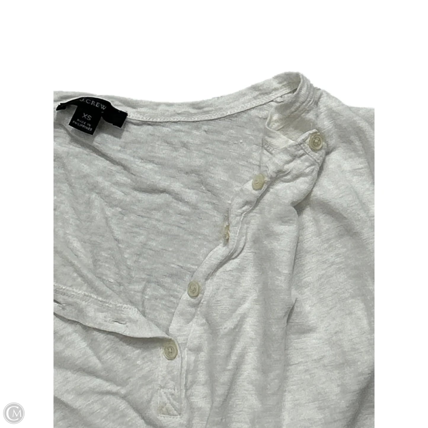 Top Short Sleeve By J. Crew In White, Size: Xs