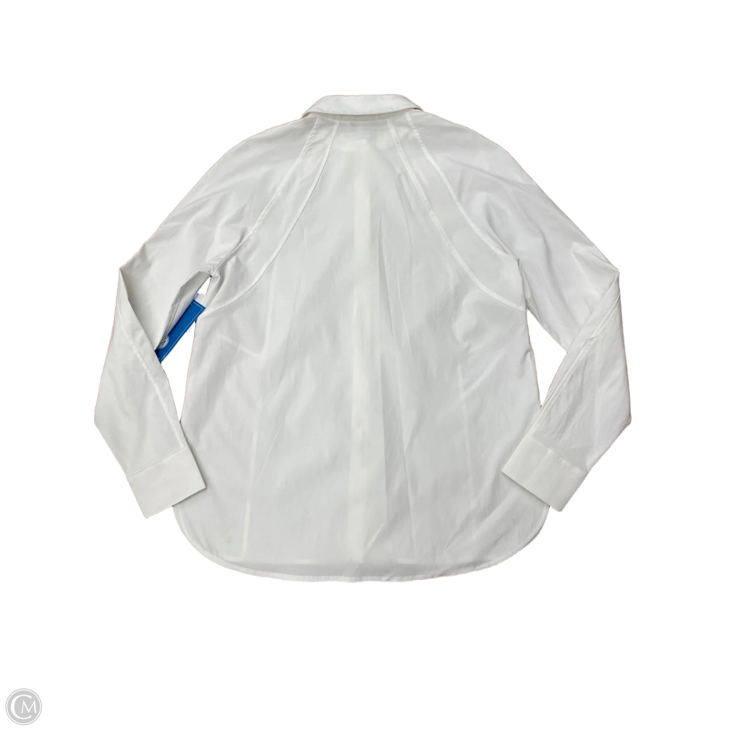 Blouse Long Sleeve By Athleta In White, Size: Xxs