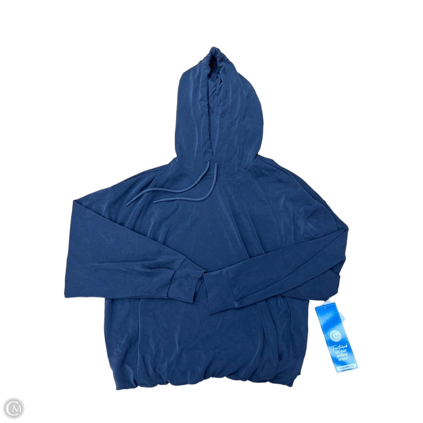 Athletic Sweatshirt Hoodie By Athleta In Navy, Size: L
