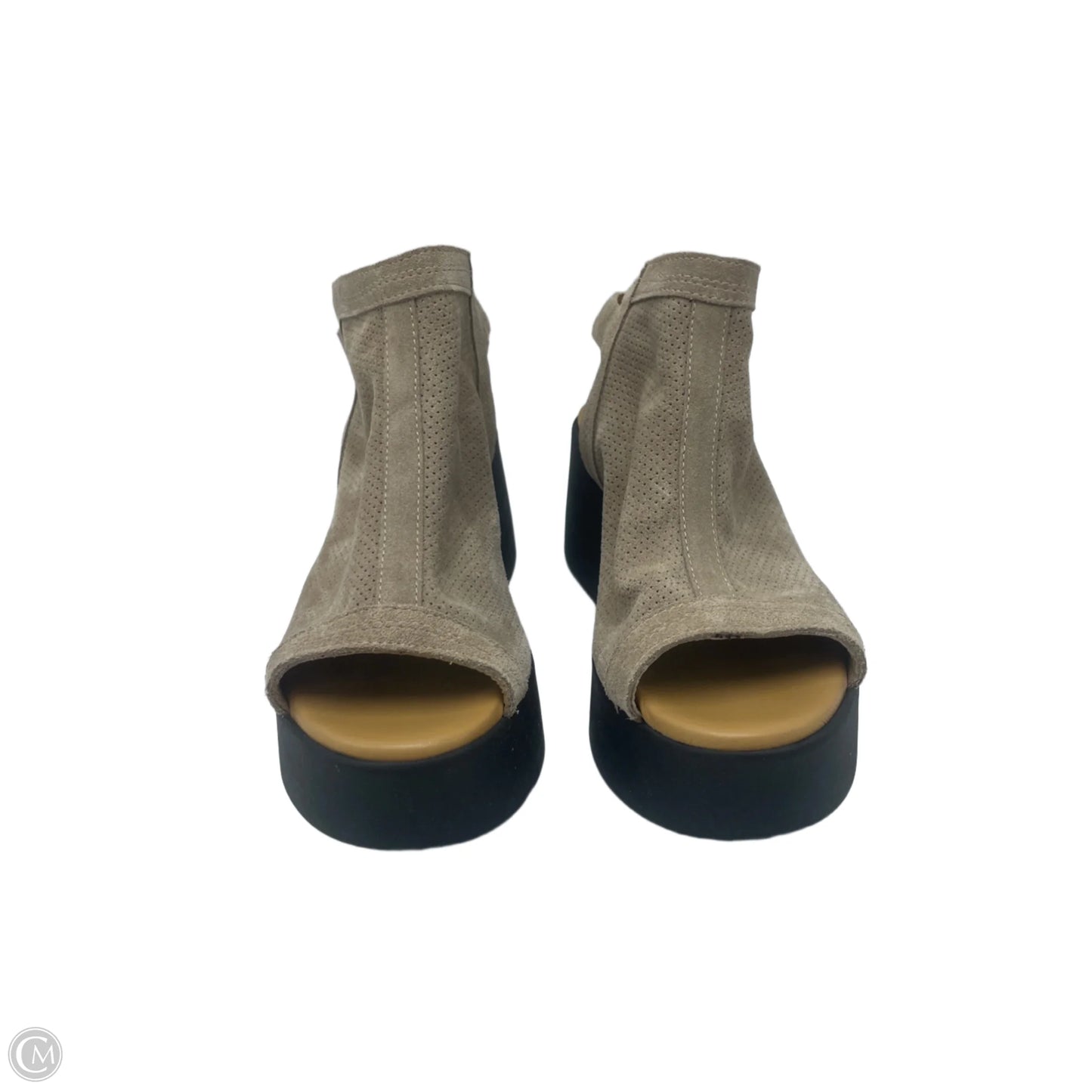 Shoes Heels Platform By Ethem In Beige, Size: 8