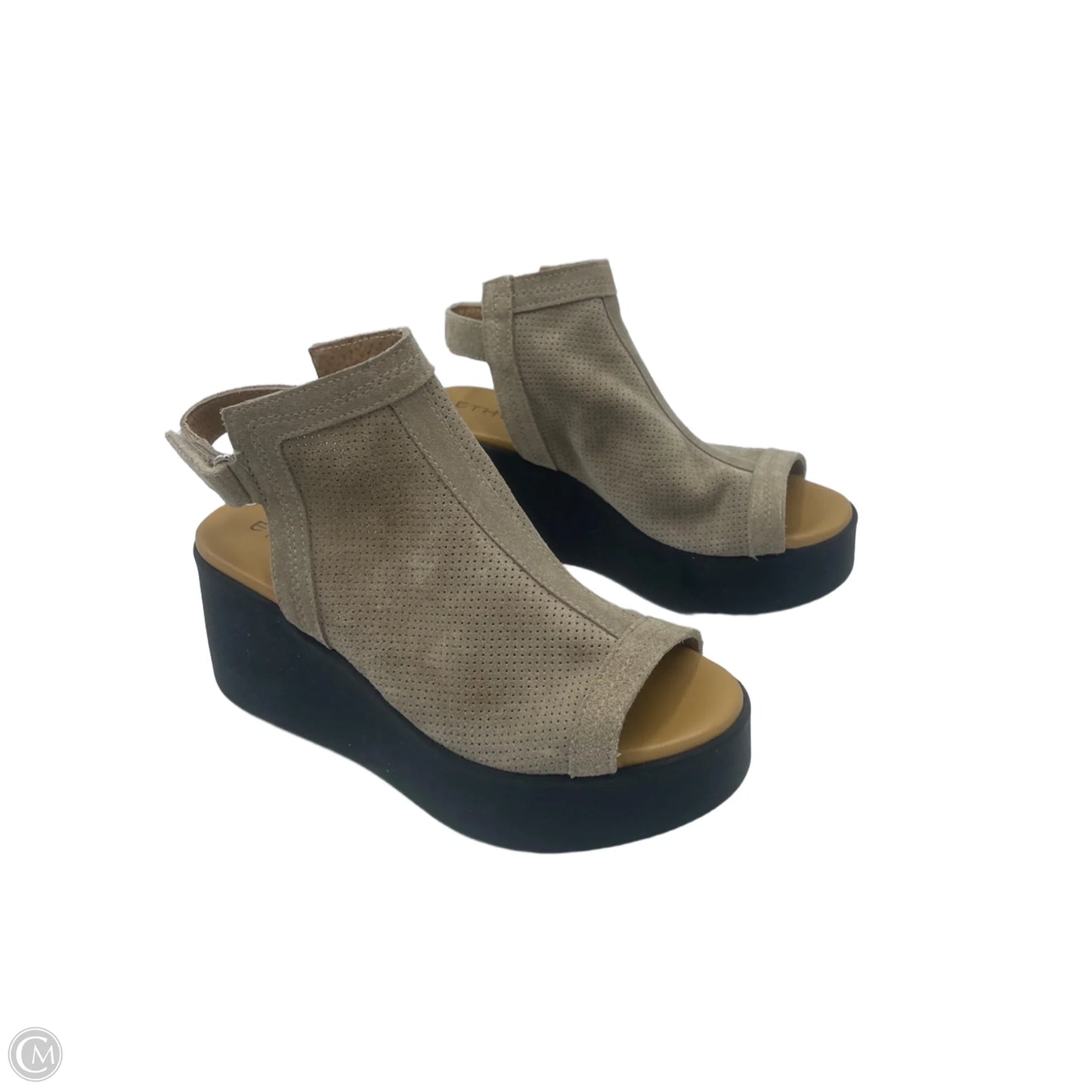 Shoes Heels Platform By Ethem In Beige, Size: 8
