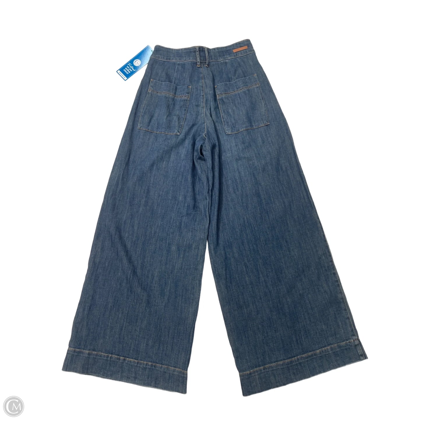 Jeans Wide Leg By Anthropologie In Blue Denim, Size: 6