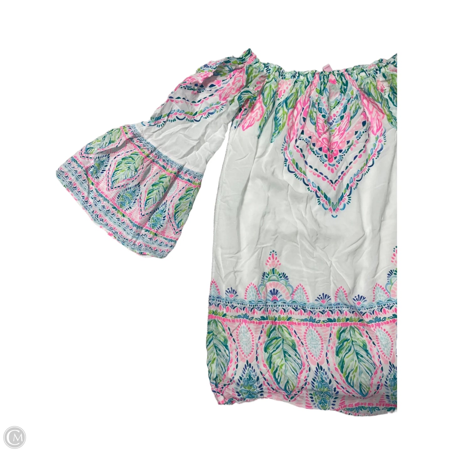 Top Long Sleeve Designer By Lilly Pulitzer In White, Size: S