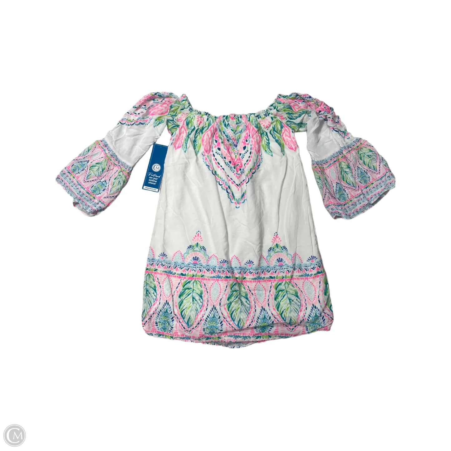 Top Long Sleeve Designer By Lilly Pulitzer In White, Size: S