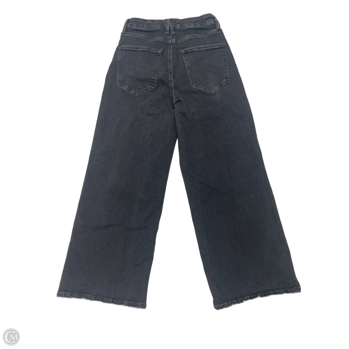 Jeans Straight By Good American In Black, Size: 8