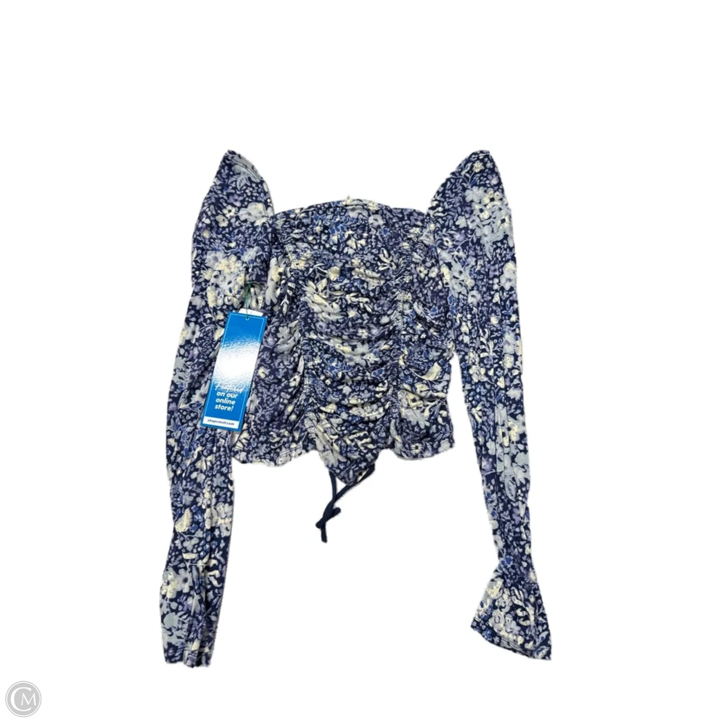 Top Long Sleeve By Free People In Blue, Size: M