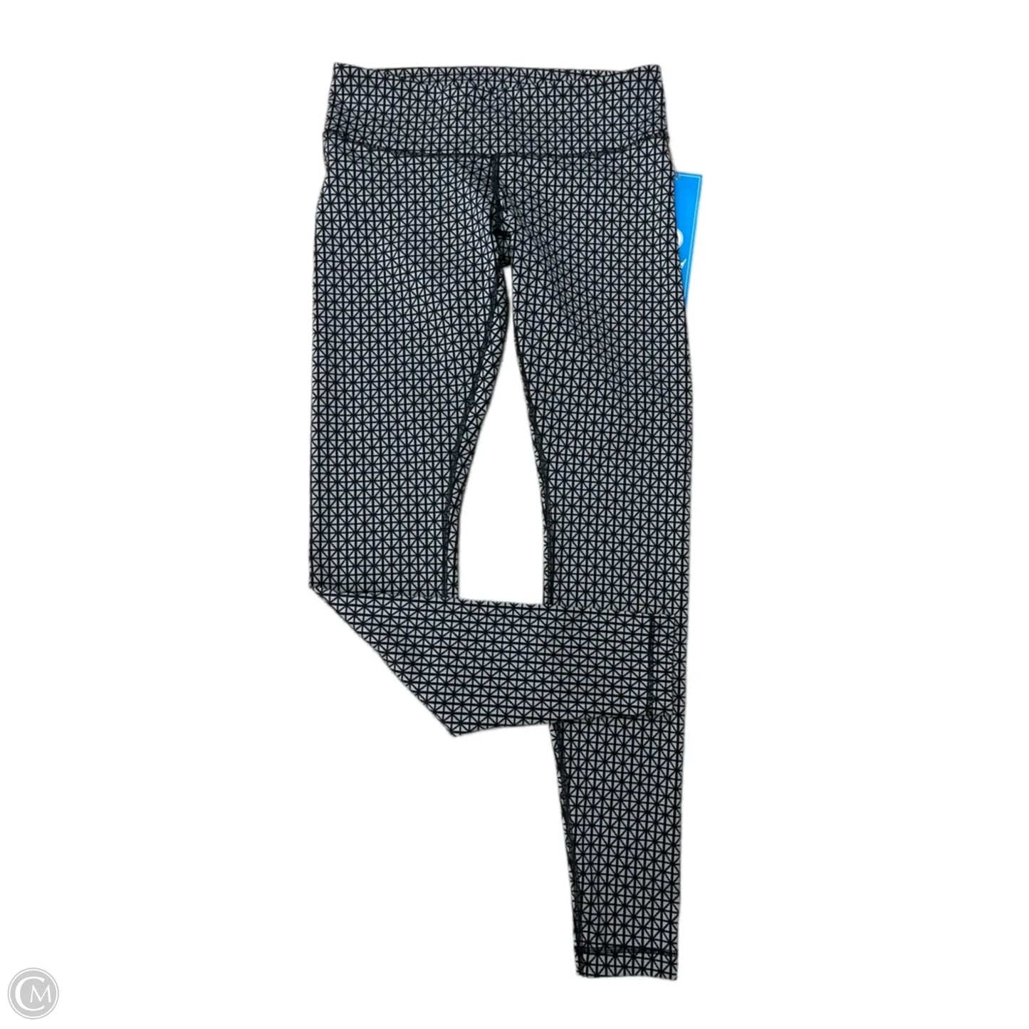 Athletic Leggings By Lululemon In Black & Grey, Size: S