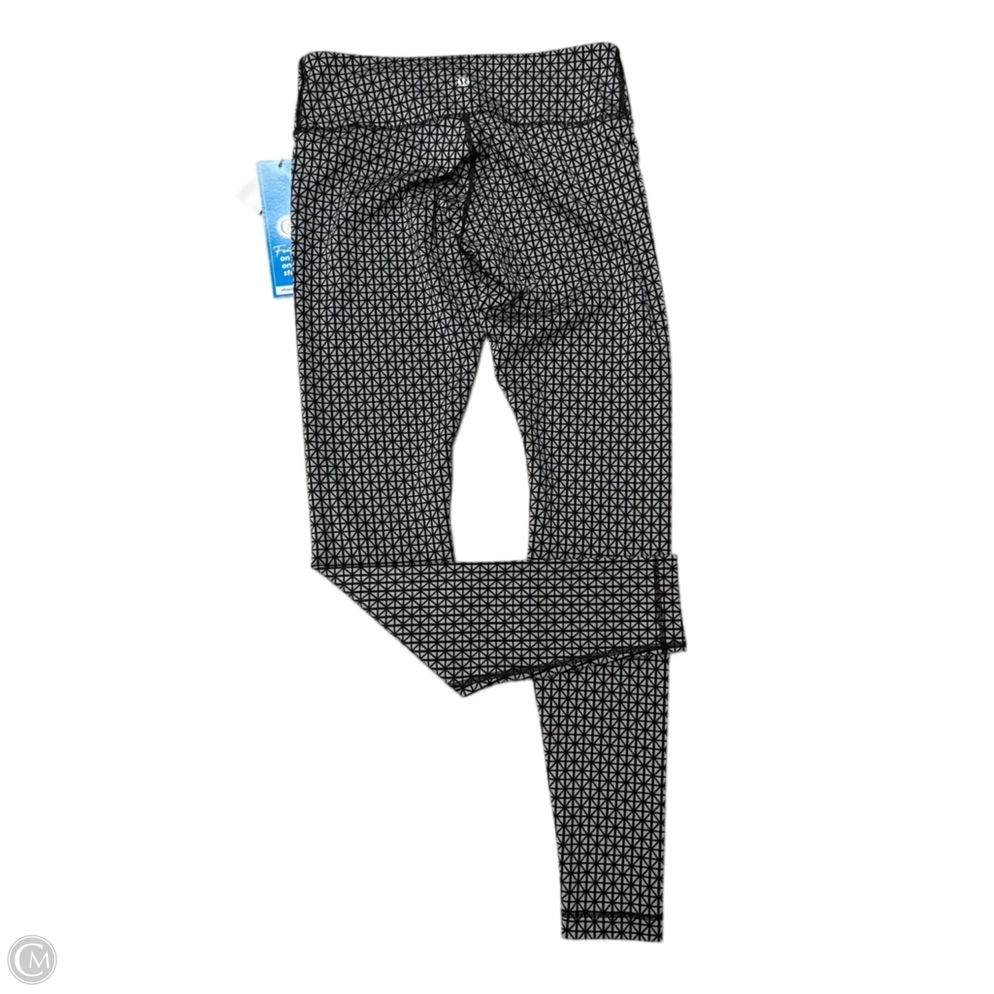 Athletic Leggings By Lululemon In Black & Grey, Size: S