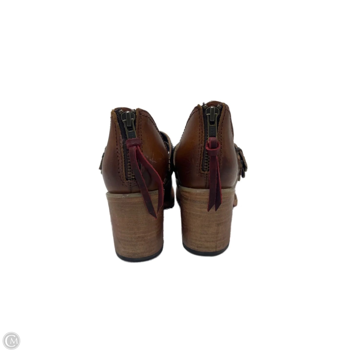 Shoes Heels Block By Freebird In Brown, Size: 5