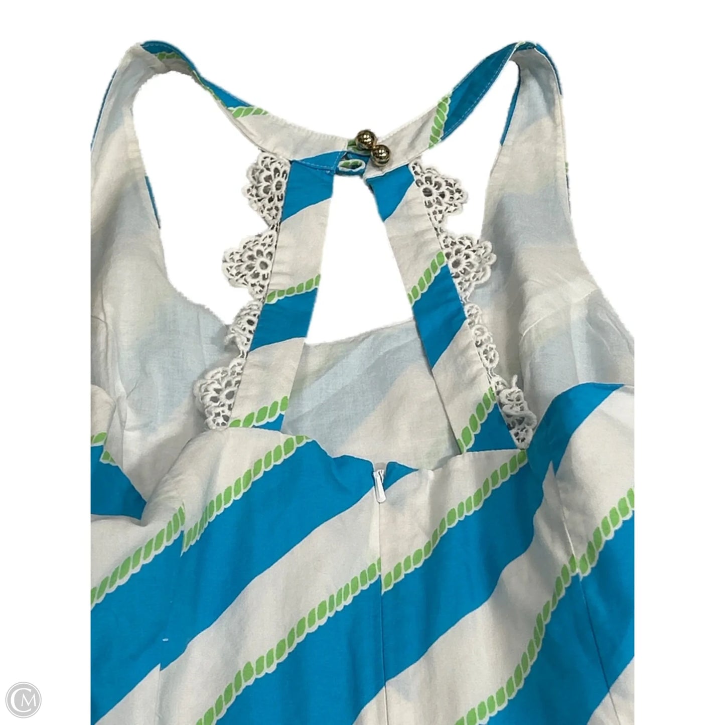 Dress Designer By Lilly Pulitzer In Blue & White, Size: S
