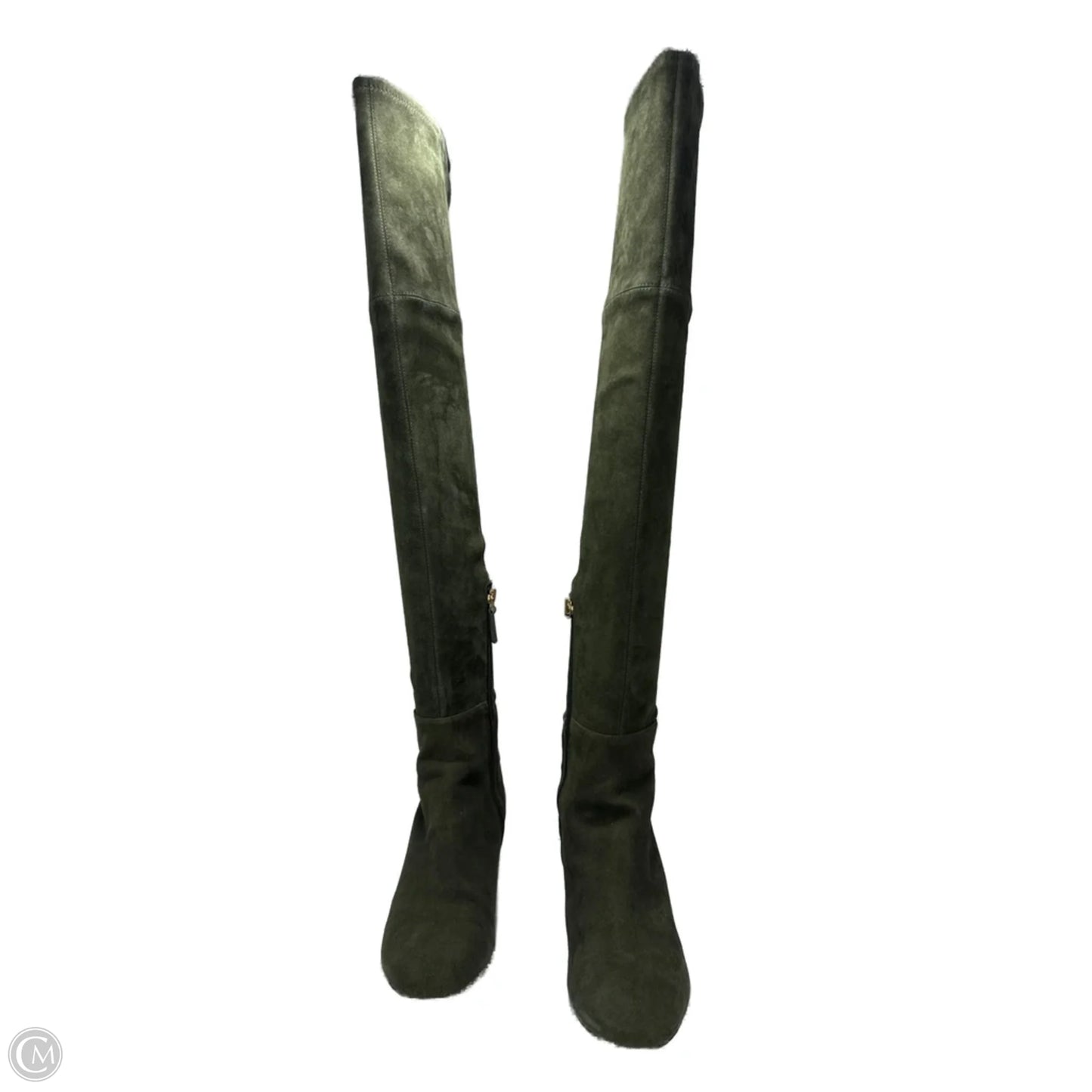 Boots Knee High Designer By Tory Burch In Green, Size: 7.5