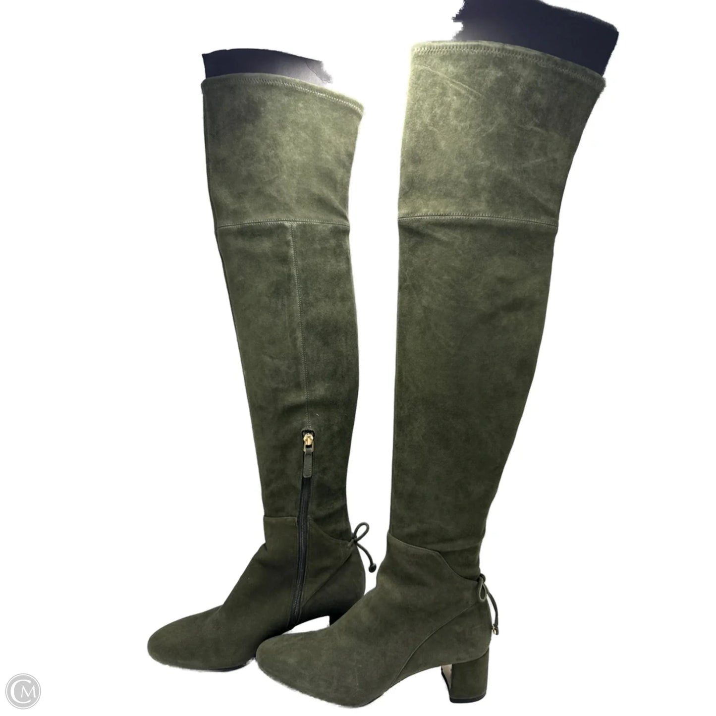 Boots Knee High Designer By Tory Burch In Green, Size: 7.5