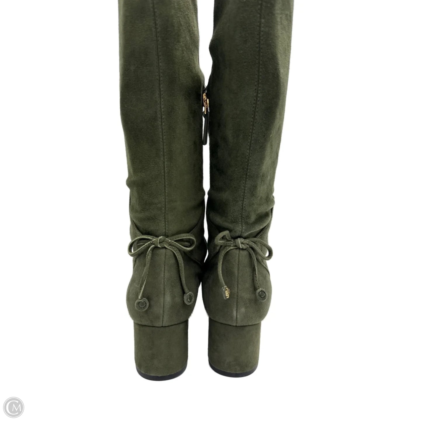 Boots Knee High Designer By Tory Burch In Green, Size: 7.5