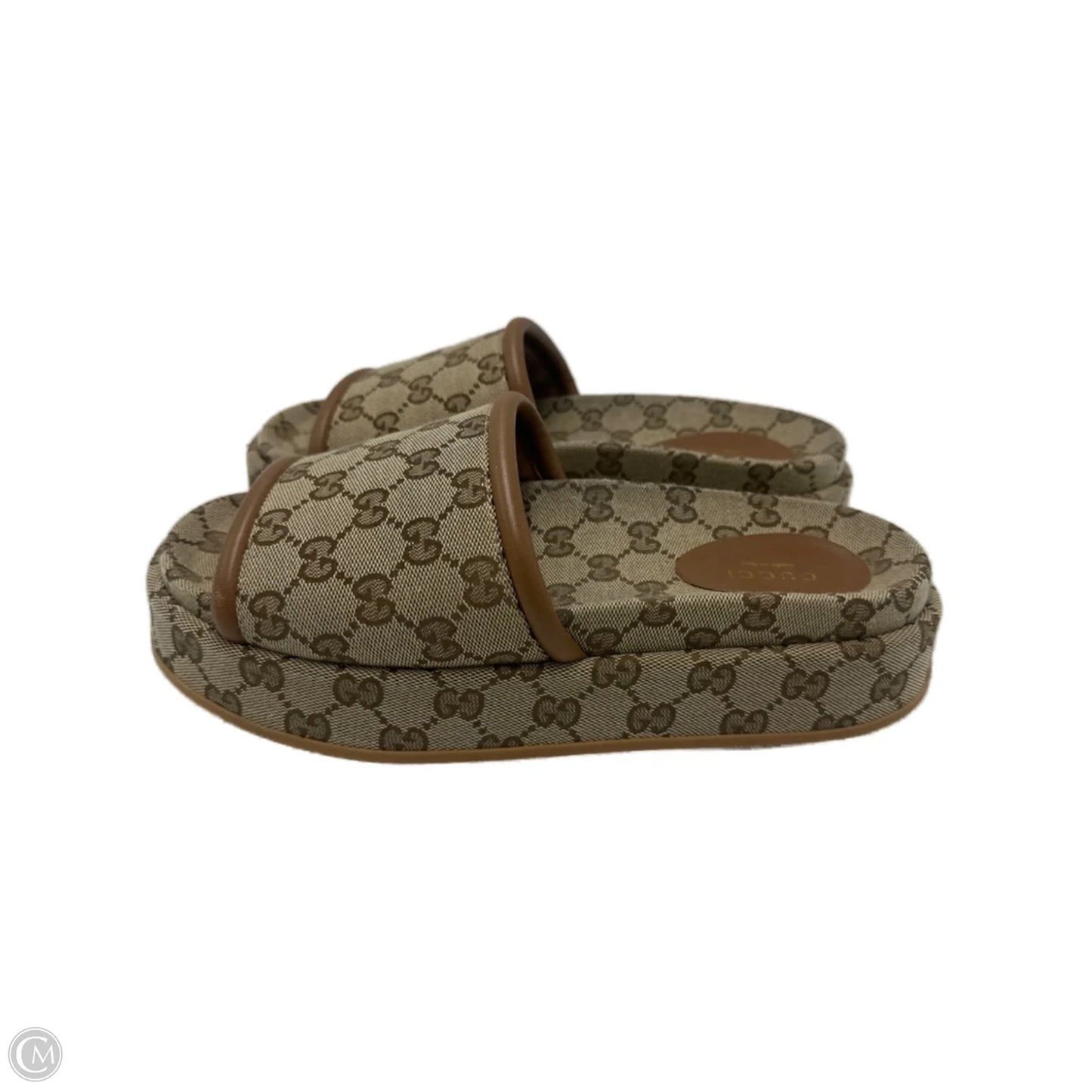 Gucci Clarice GG Luxury Designer Platform Sandals, Size: 8 (39)