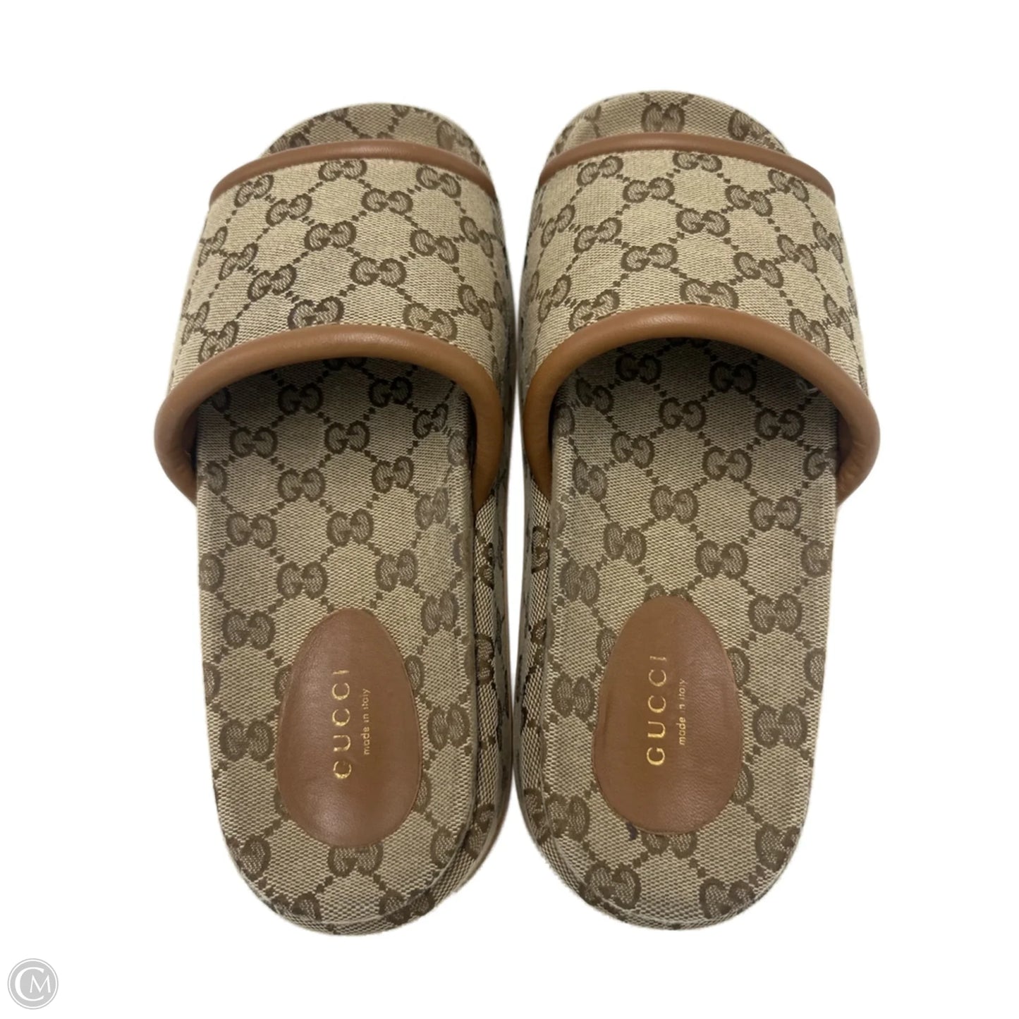 Gucci Clarice GG Luxury Designer Platform Sandals, Size: 8 (39)