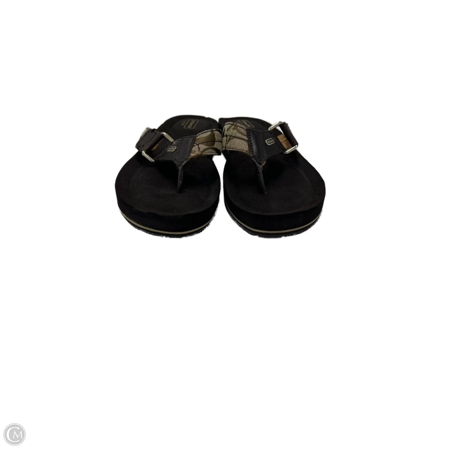 Sandals Designer By Coach In Bronze, Size: 7.5