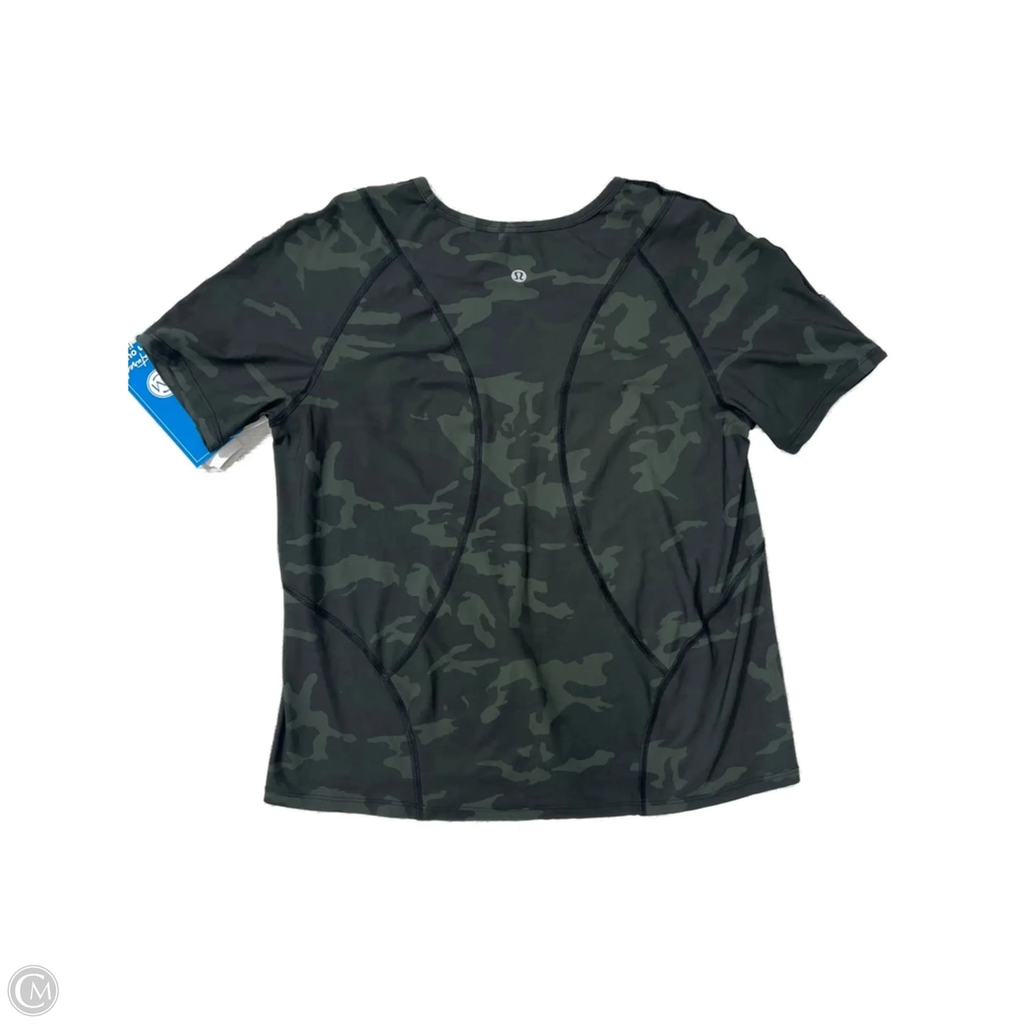 Athletic Top Short Sleeve By Lululemon In Camouflage Print, Size: Xs