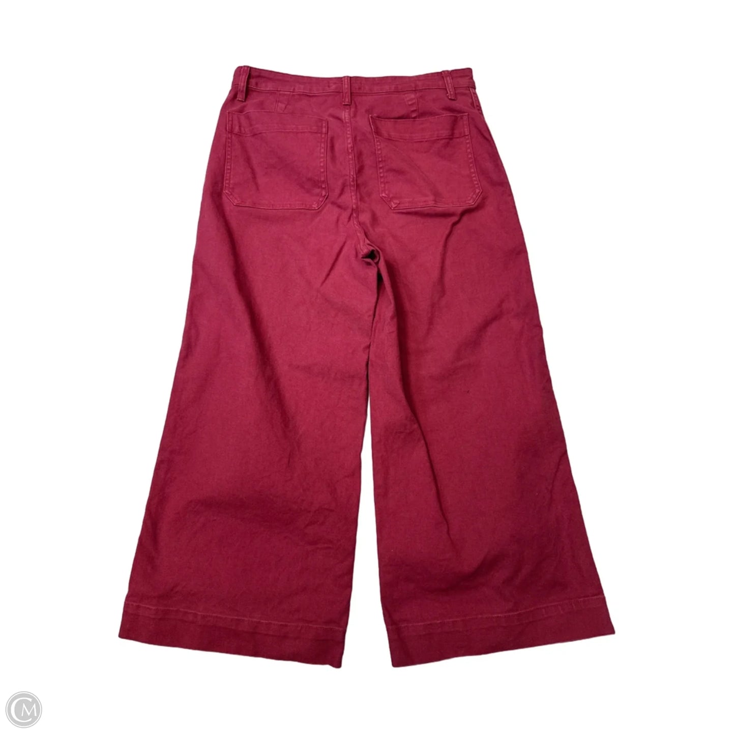 Pants Wide Leg By Madewell In Maroon, Size: 10