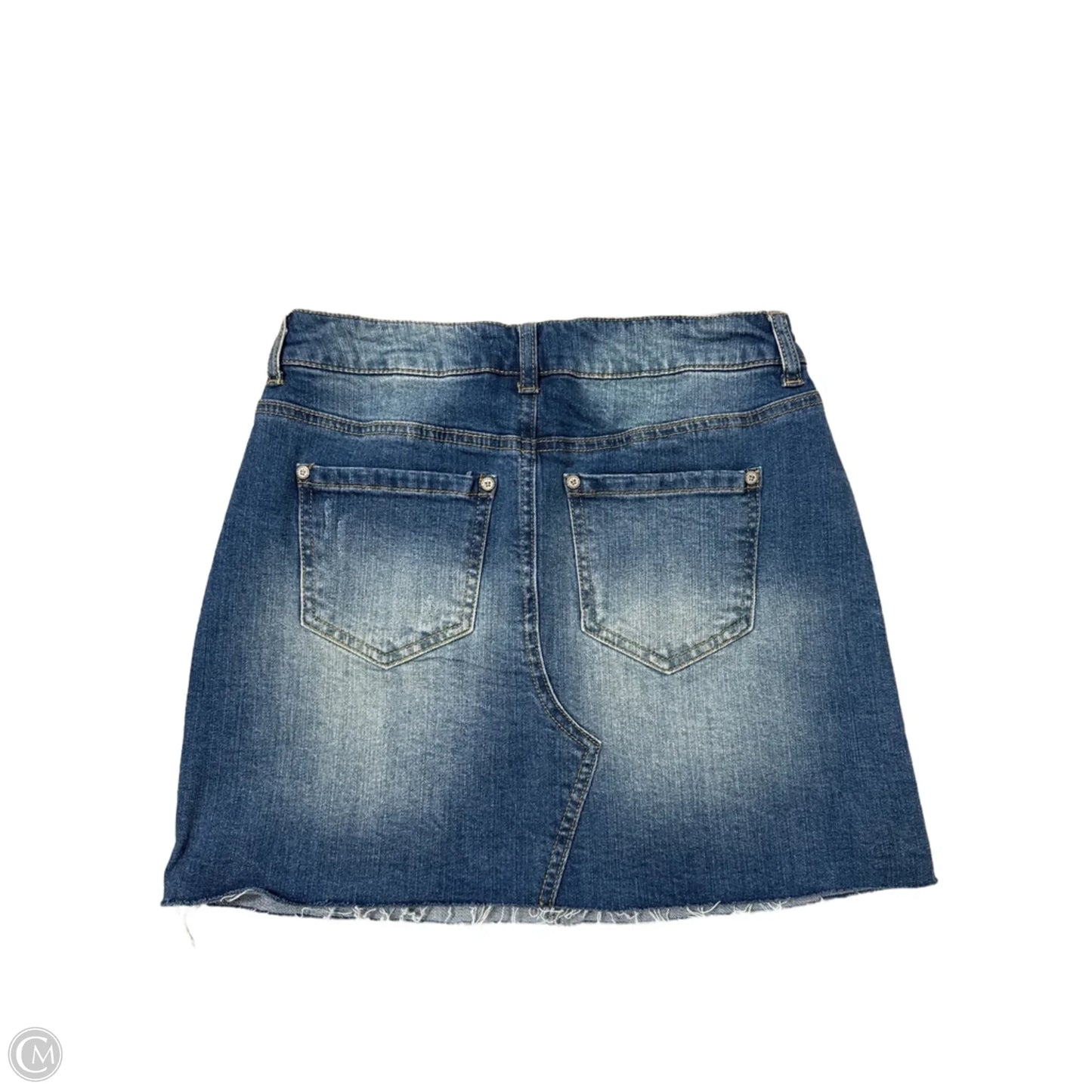 Skirt Mini & Short By Altard State In Blue Denim, Size: Xs
