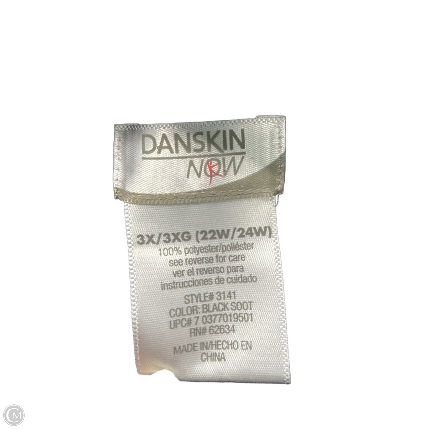 Vest Fleece By Danskin In Black, Size: 3x