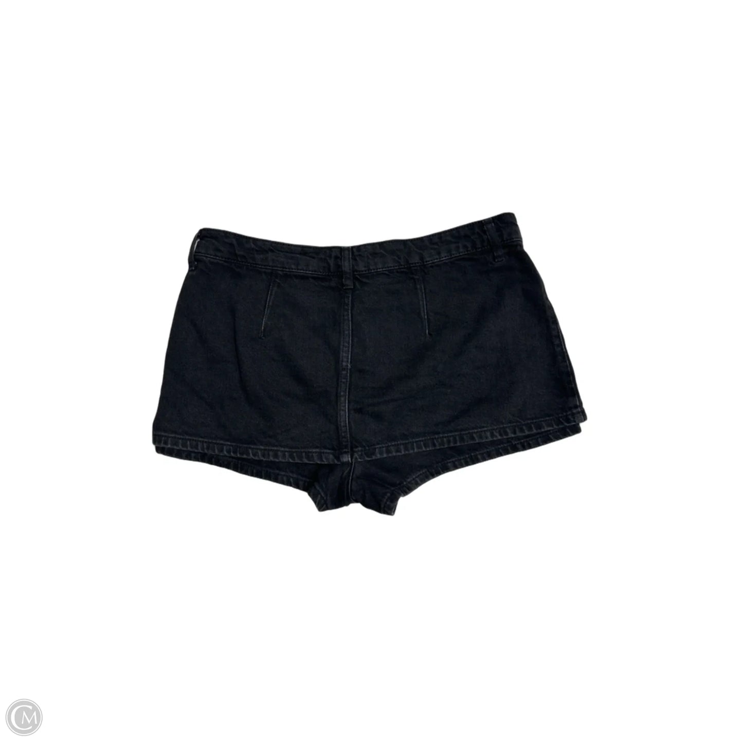 Skort / Skirt Mini / Short By Free People In Black Denim, Size: 12