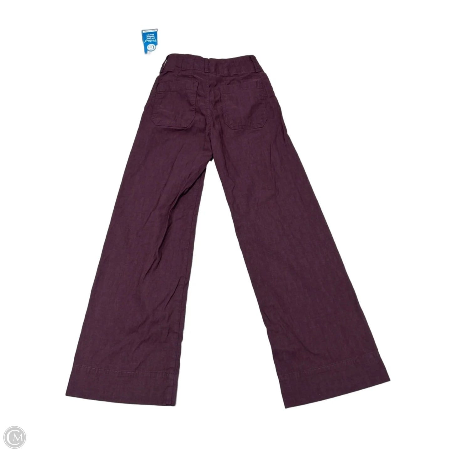 Pants Wide Leg By Maeve In Maroon, Size: 0p