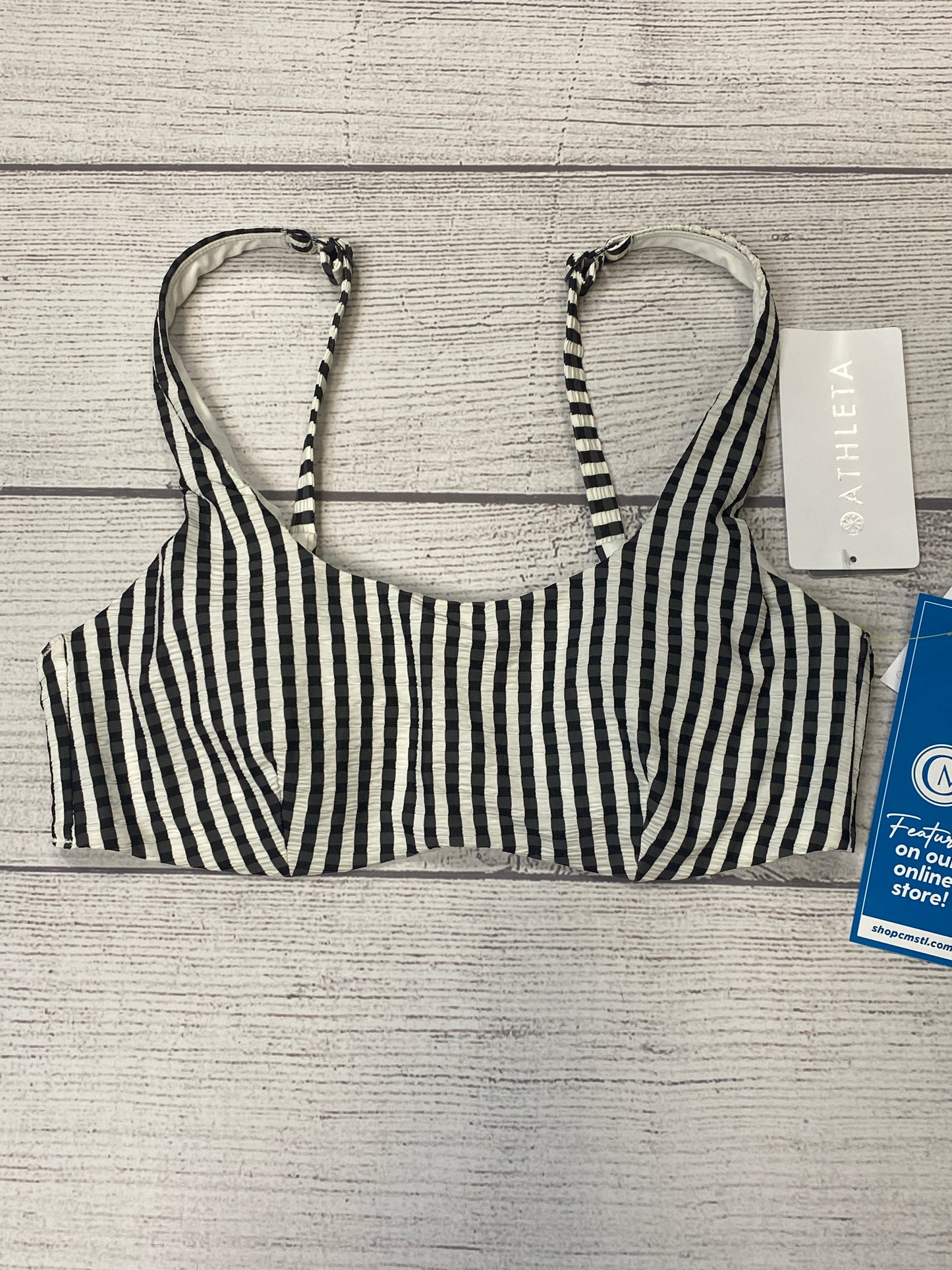 Striped Swimsuit Top Athleta, Size 34