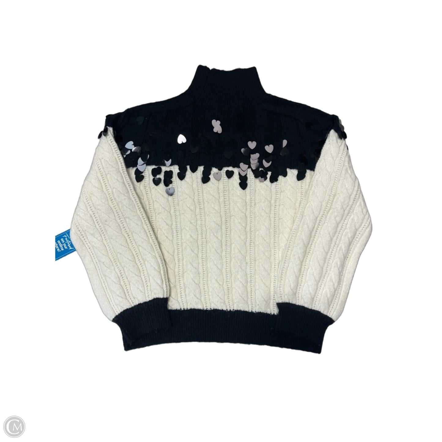 New! Sweater By Maeve In Black & White, Size: Xs