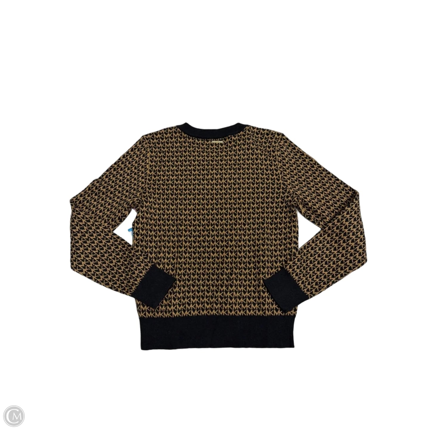 Sweater By Michael By Michael Kors In Black & Tan, Size: S