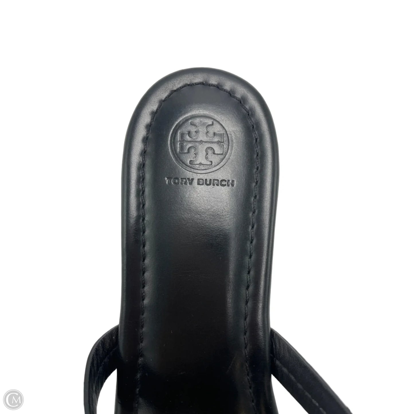 Tory Burch Miller Designer Sandals In Black & Gold, Size: 13