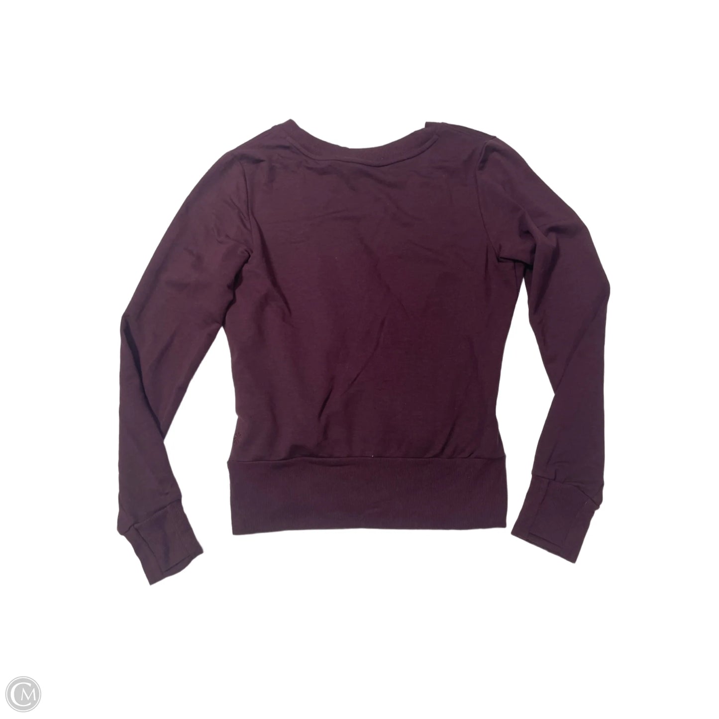 Top Long Sleeve By Athleta In Maroon, Size: M
