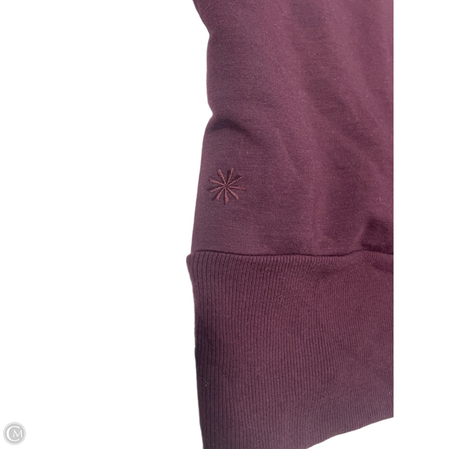 Top Long Sleeve By Athleta In Maroon, Size: M