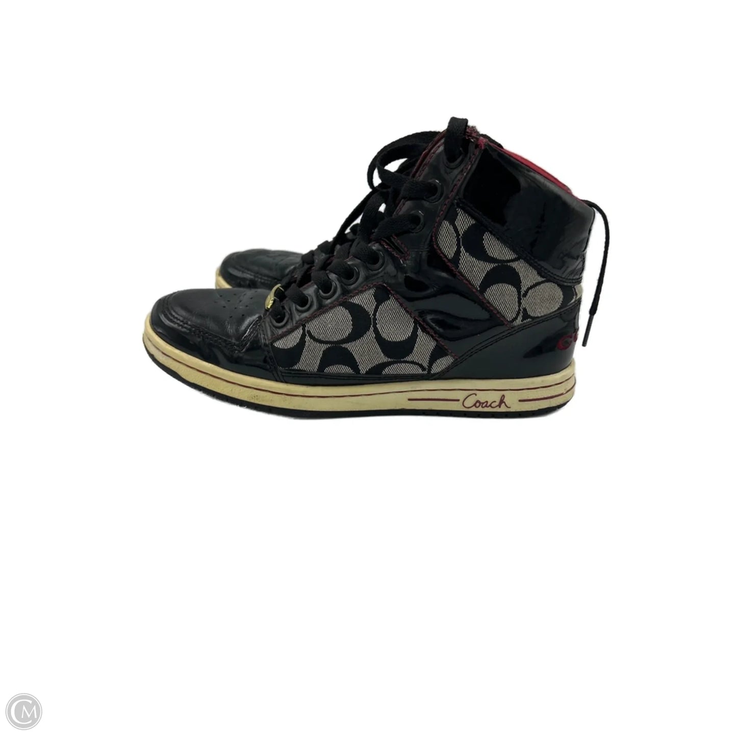 Shoes Designer By Coach In Black, Size: 7.5