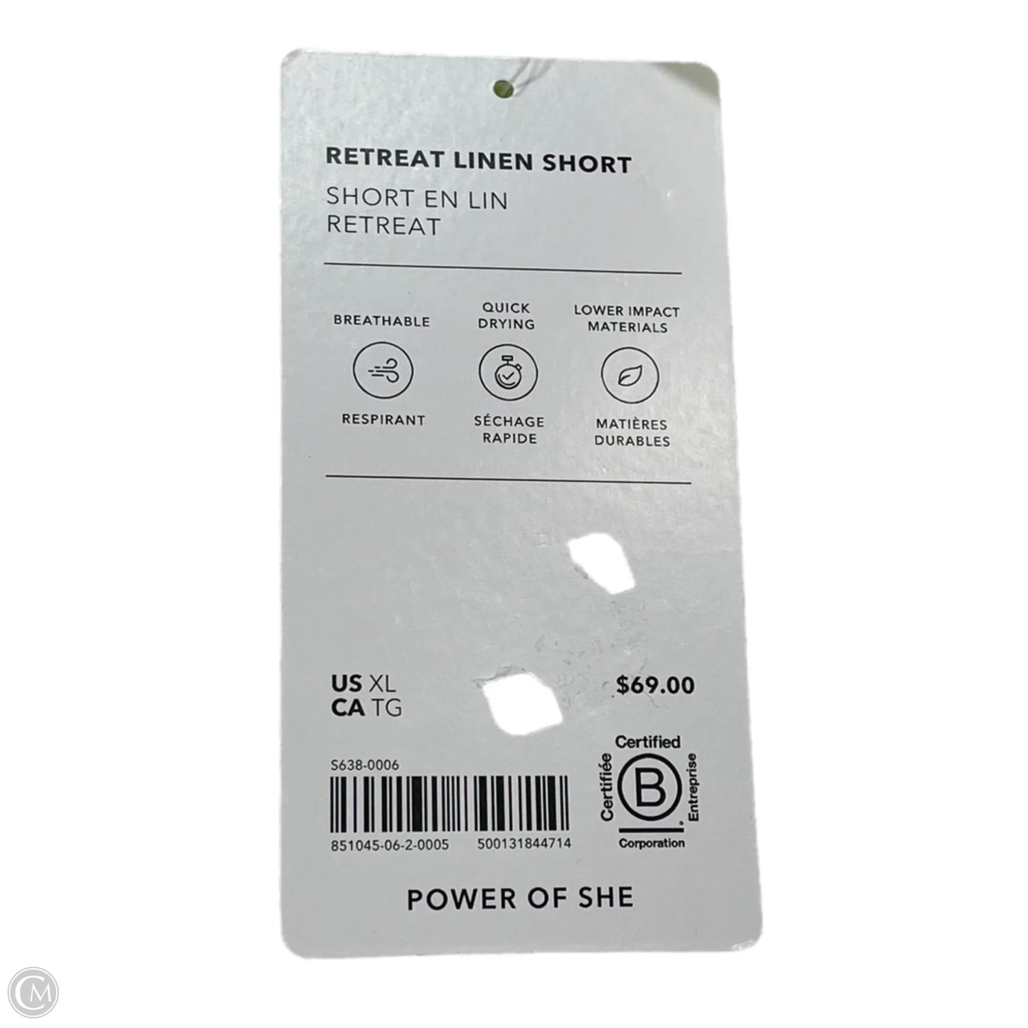 Athletic Shorts By Athleta In Yellow, Size: Xl