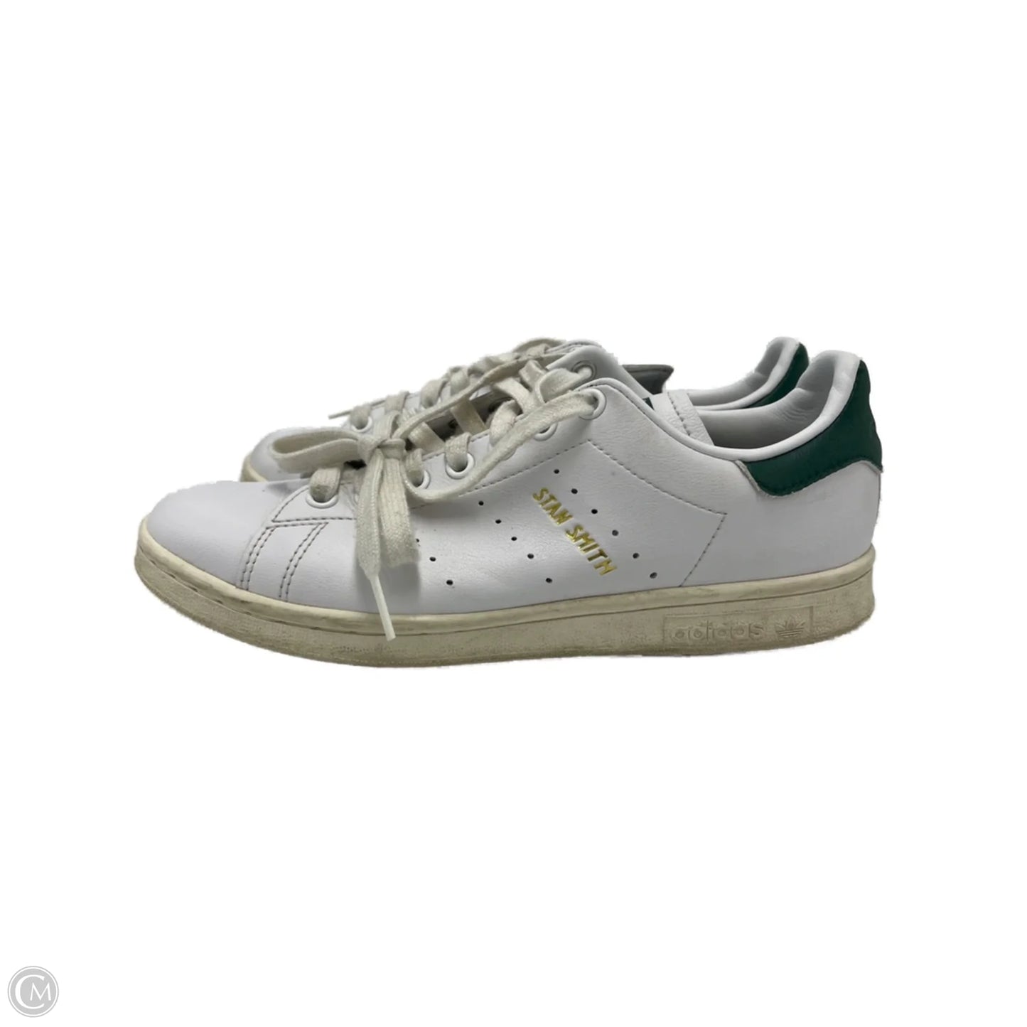 Shoes Sneakers By Adidas In Green & White, Size: 6