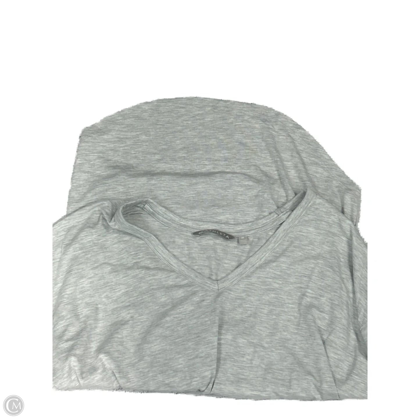Athletic Top Long Sleeve Crewneck By Athleta In Grey, Size: M