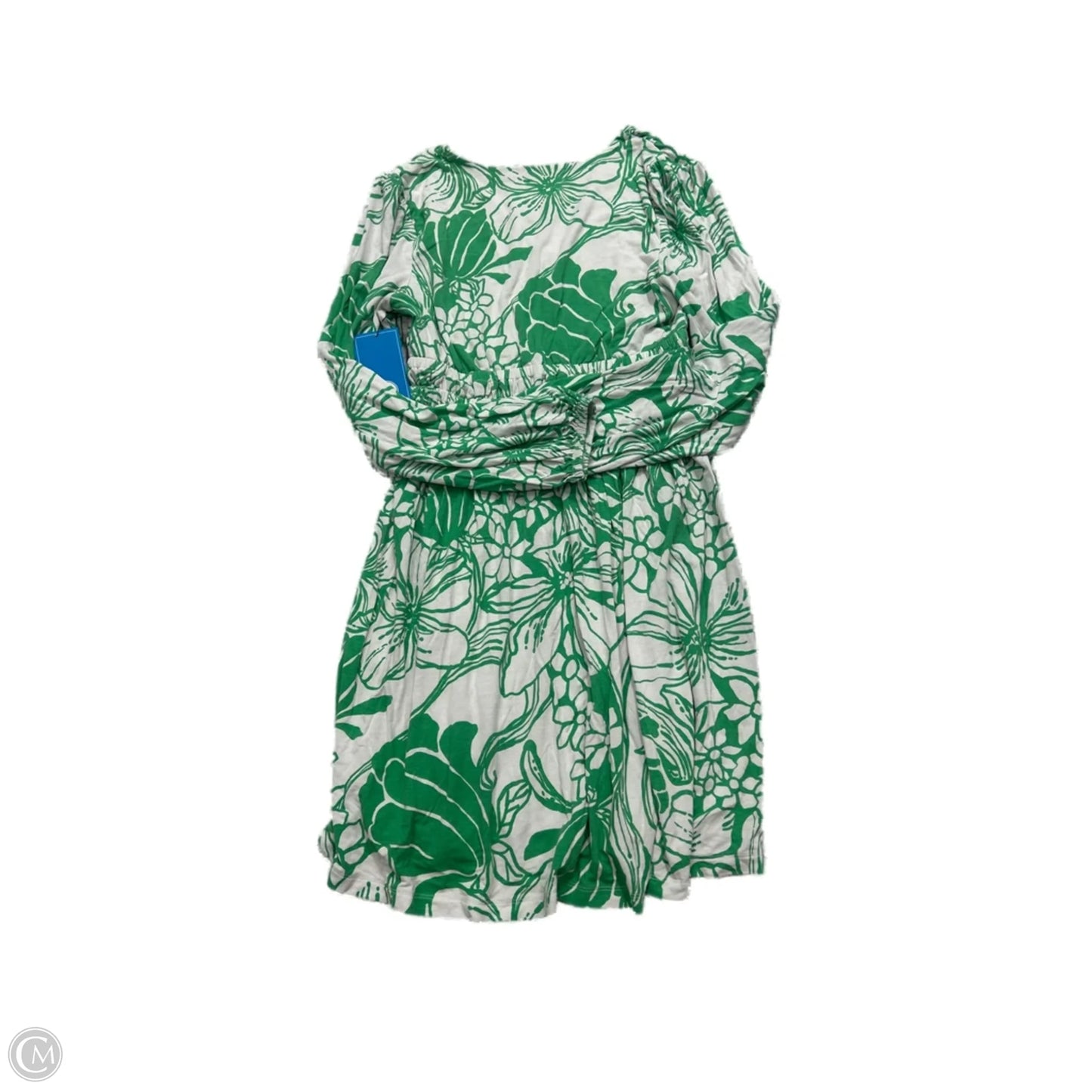 Dress Designer By Lilly Pulitzer In Green & White, Size: S