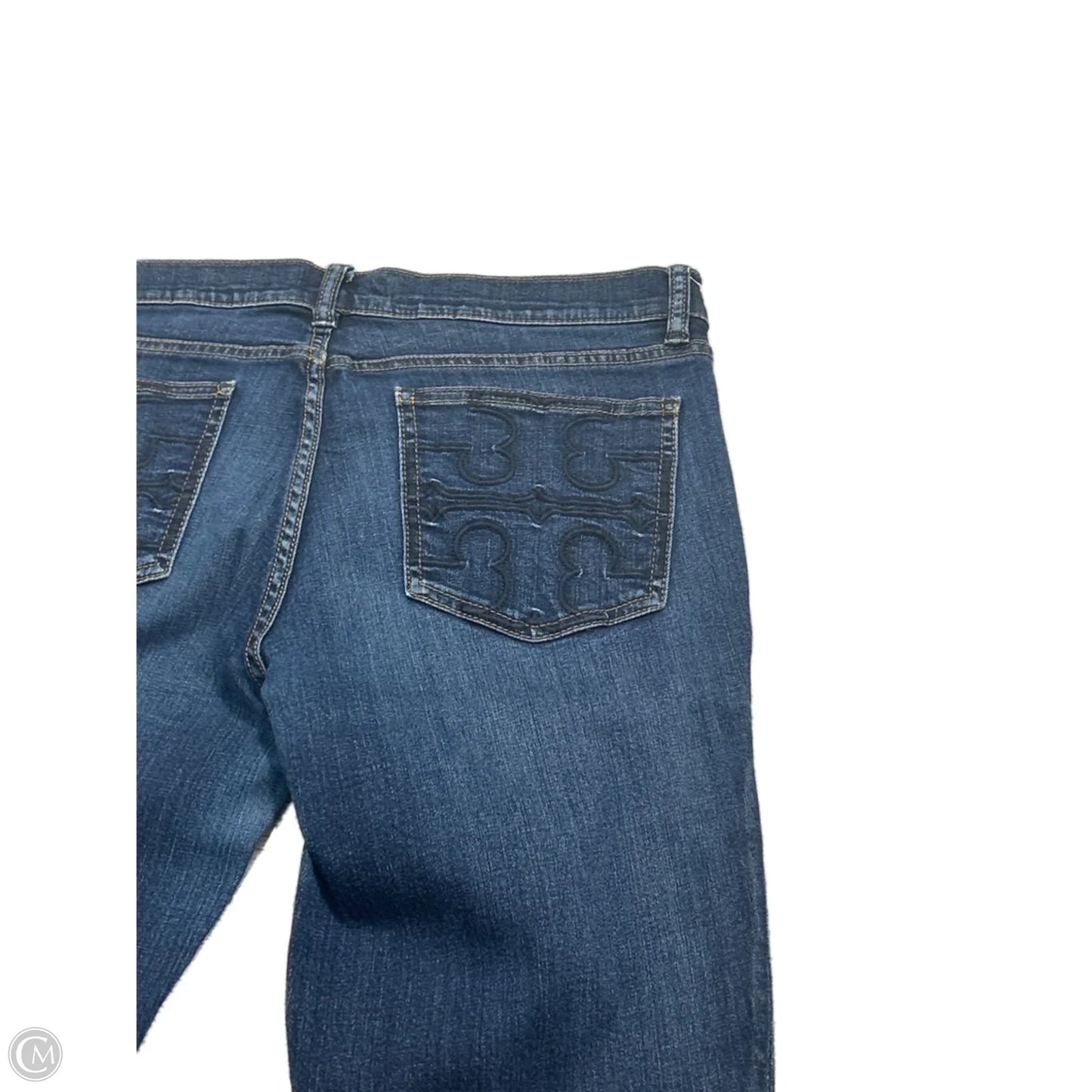 Jeans Designer By Tory Burch In Blue Denim, Size: 12