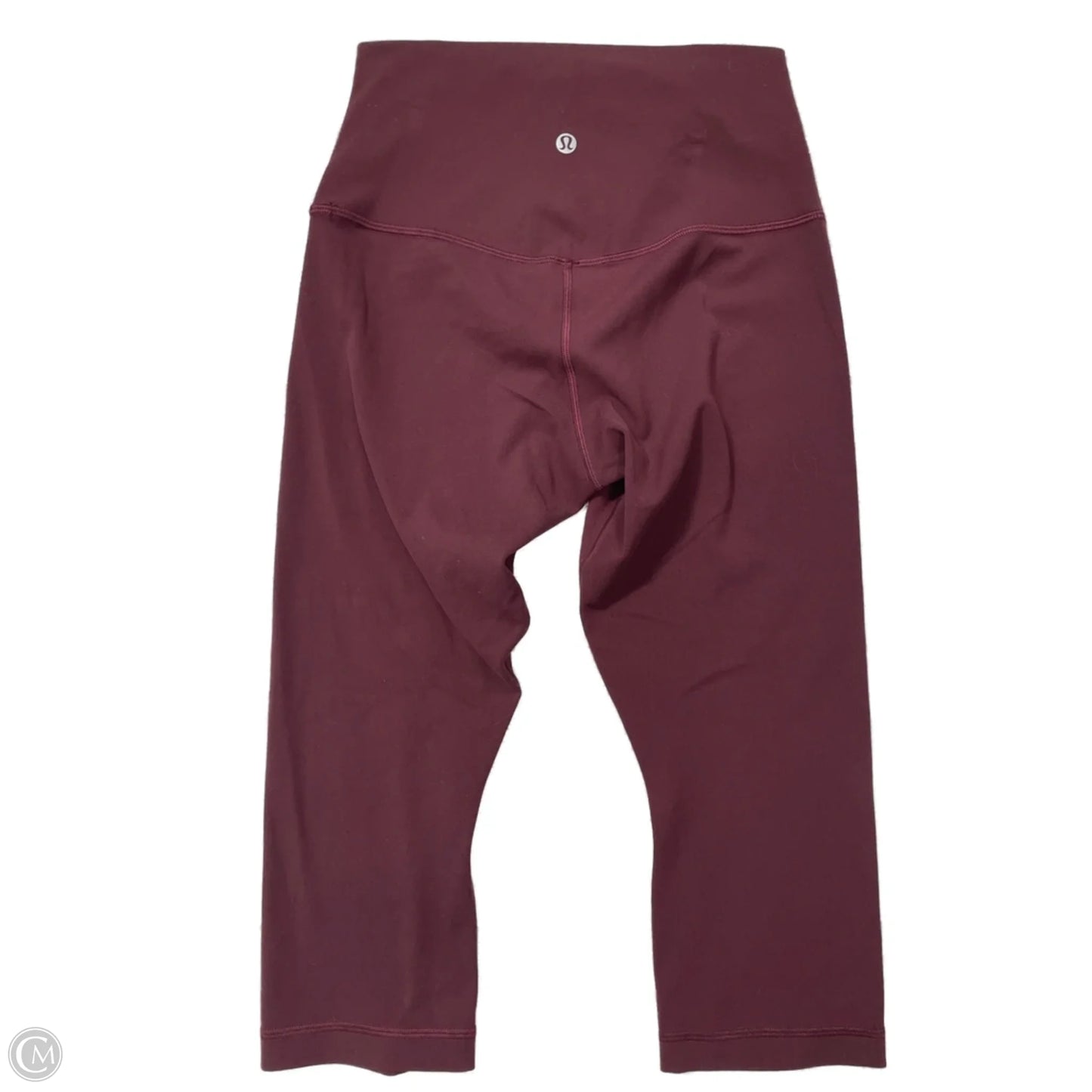 Athletic Leggings Capris By Lululemon In Maroon, Size: S