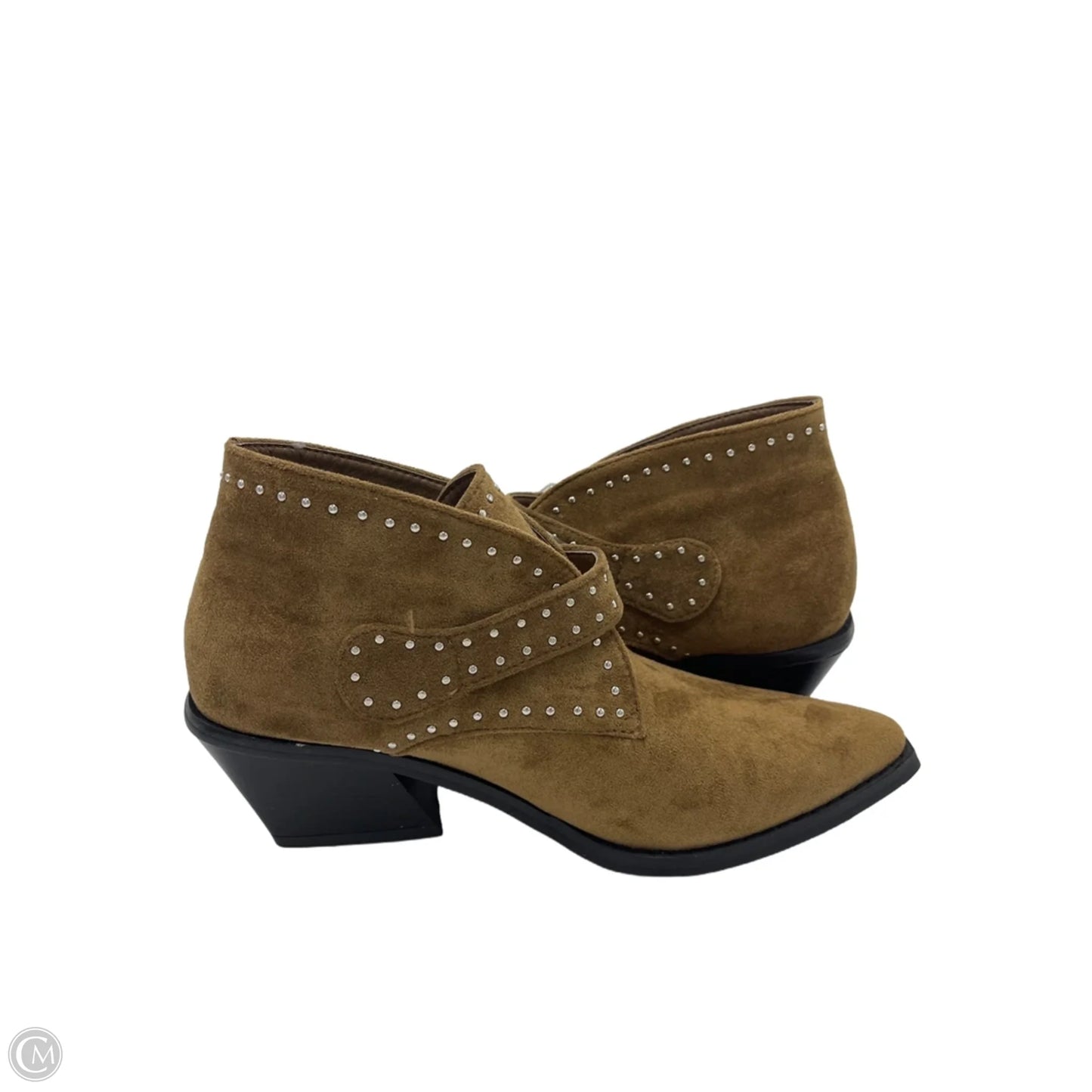 Boots Ankle Heels By Seven 7 In Brown, Size: 8