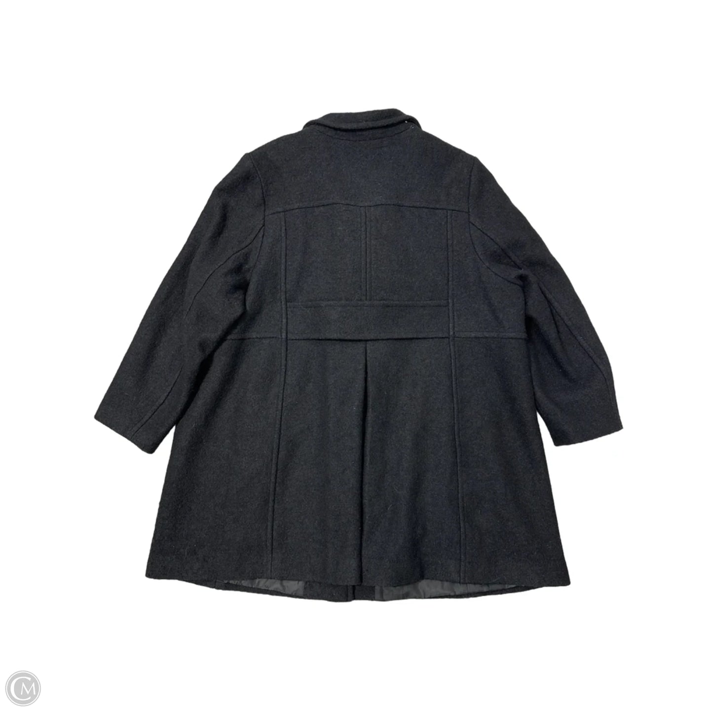 Coat Peacoat By Lands End In Black, Size: 2x