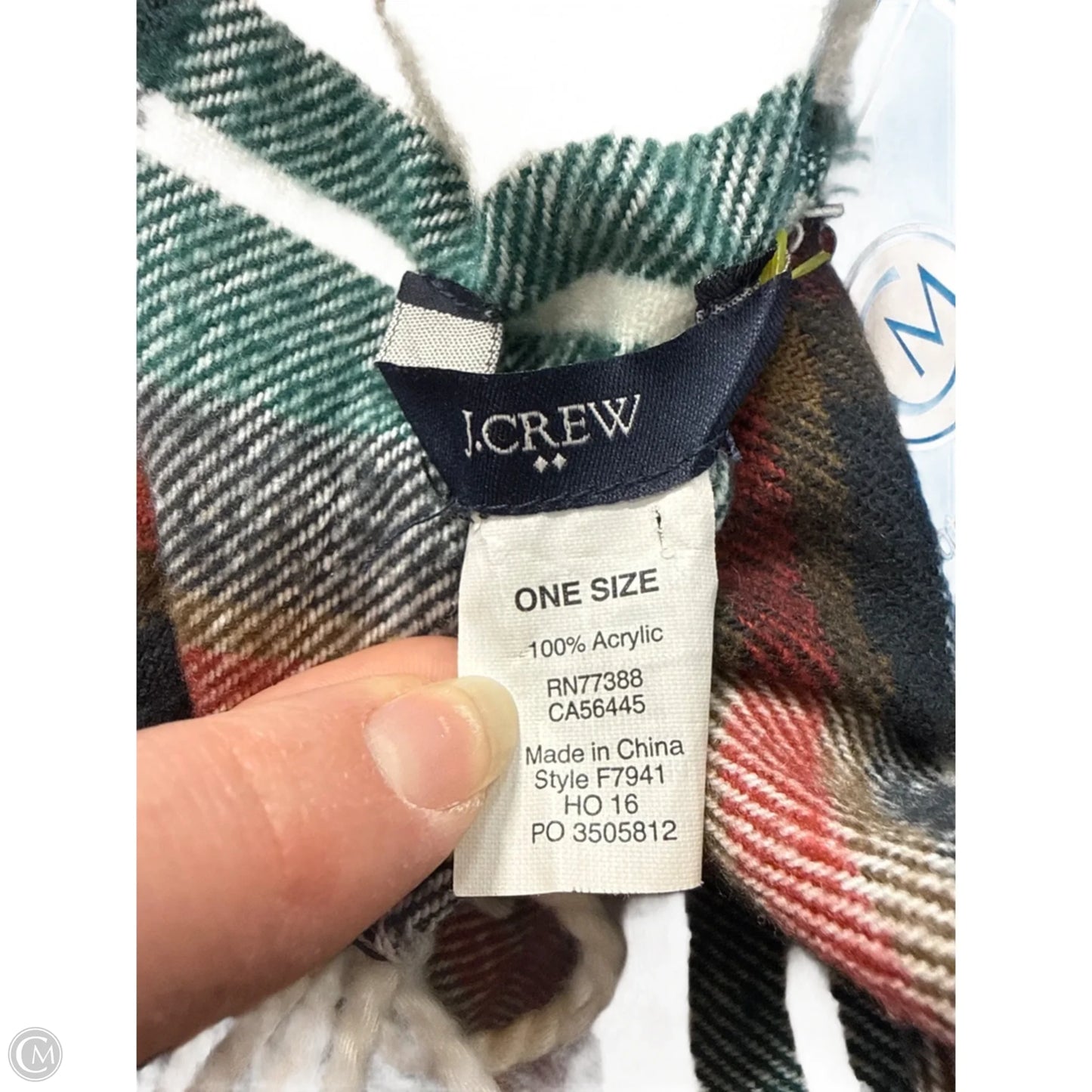 Scarf Winter By J. Crew In Green & Red