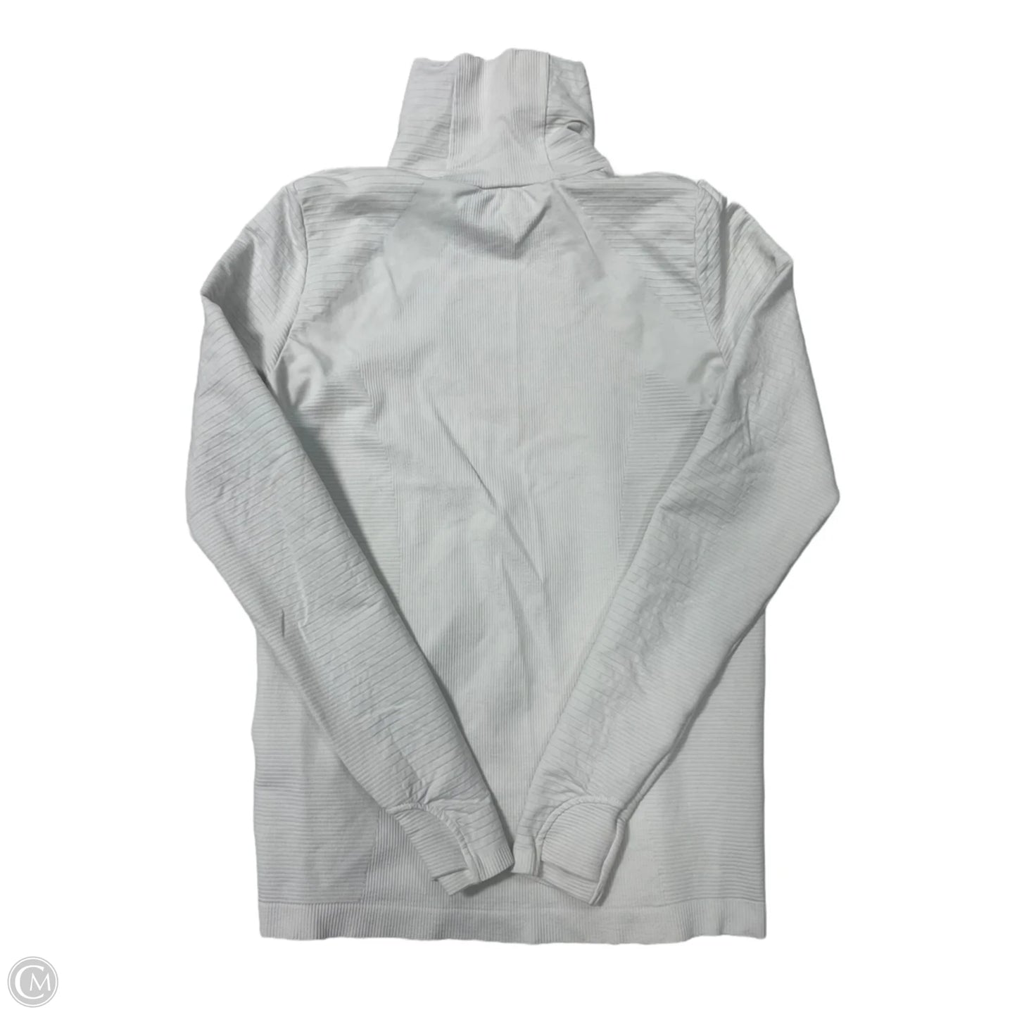 Athletic Top Long Sleeve Crewneck By Athleta In White, Size: M