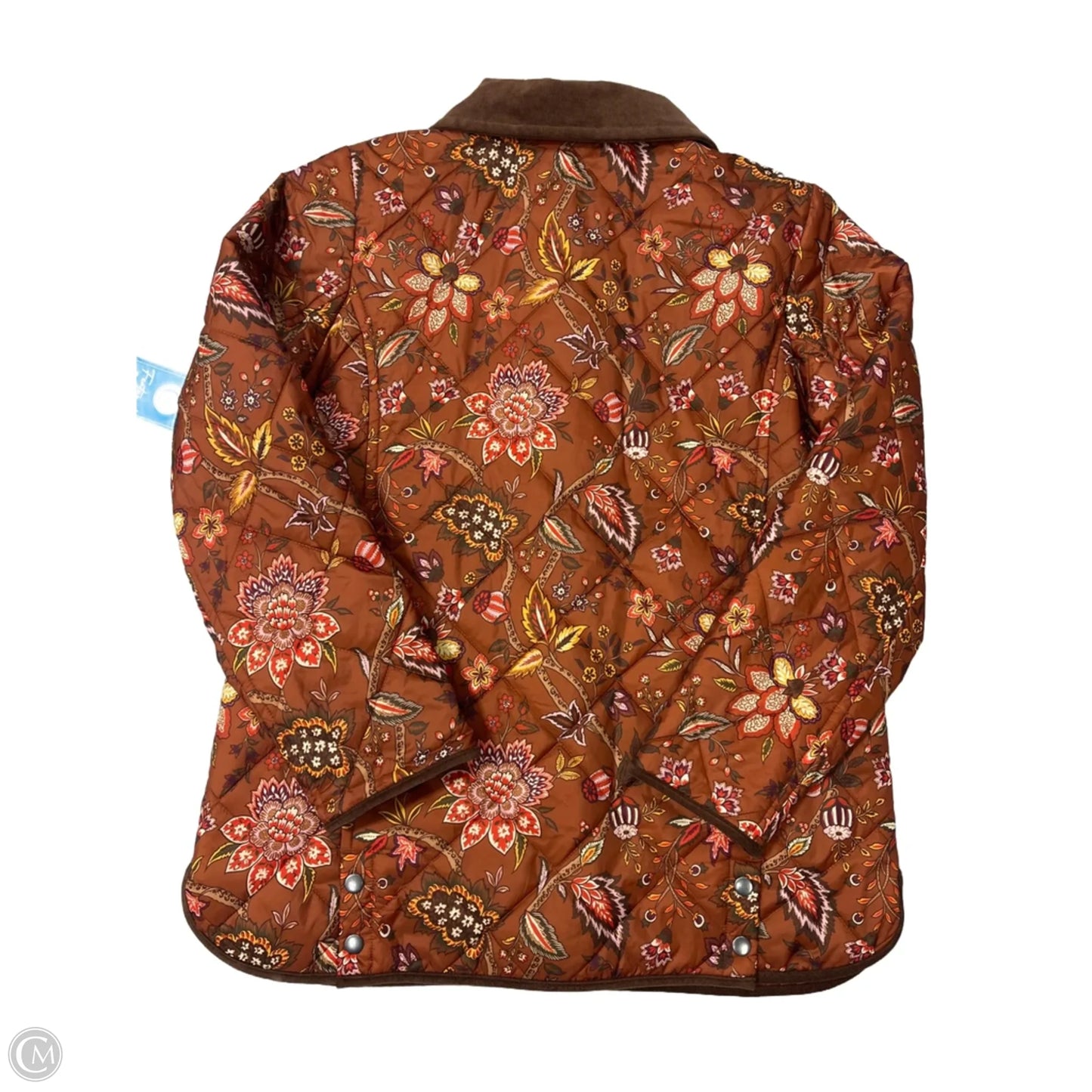 Jacket Puffer & Quilted By Talbots In Brown, Size: M