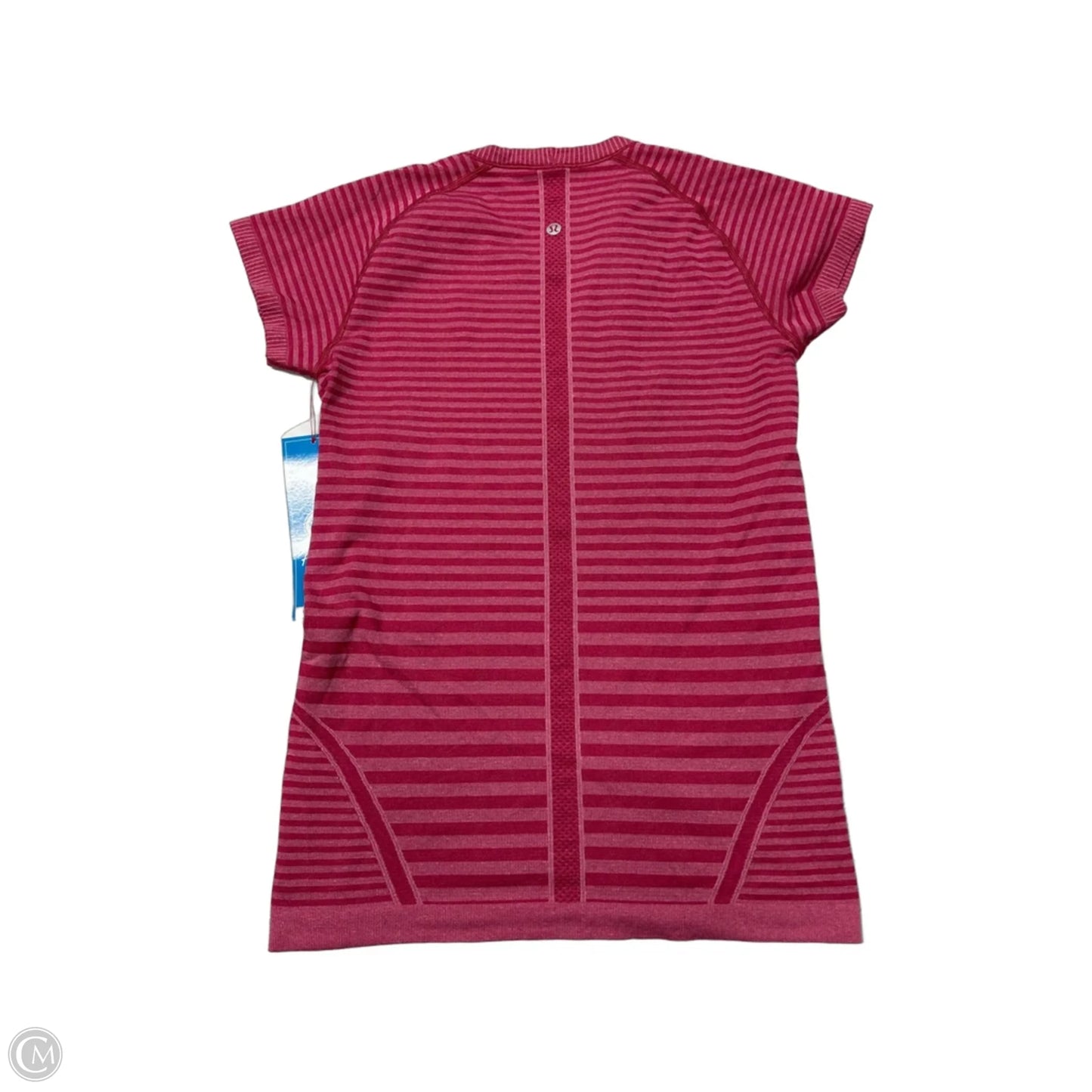 Athletic Top Short Sleeve By Lululemon In Pink, Size: M