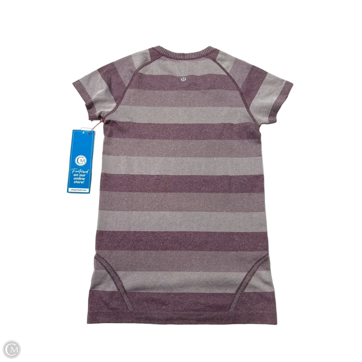 Athletic Top Short Sleeve By Lululemon In Purple, Size: S