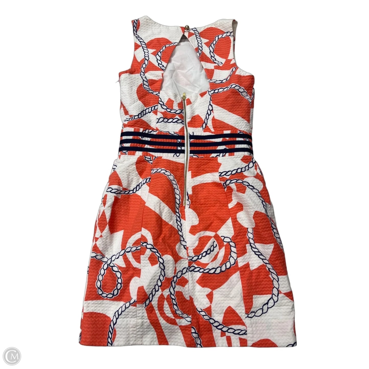 Dress Designer By Lilly Pulitzer In Blue & Orange, Size: Xs