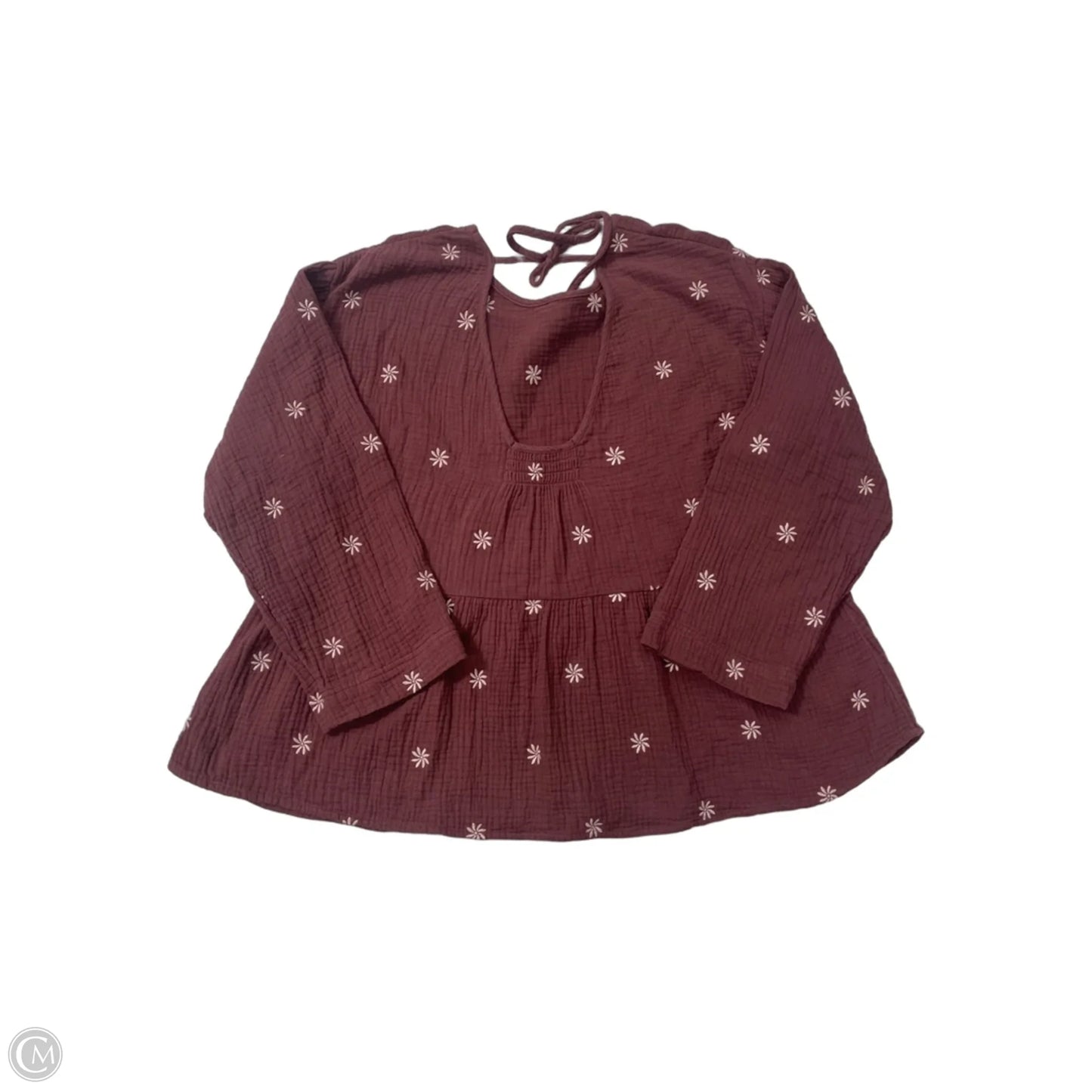 Top Long Sleeve By Madewell In Purple, Size: Xl