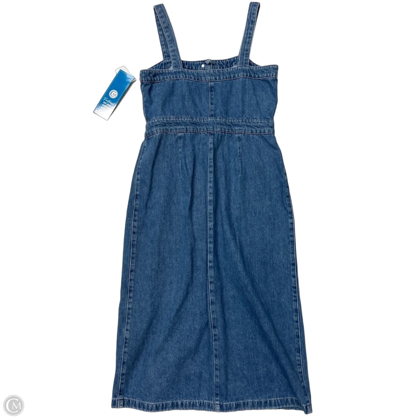 Dress Designer By All Saints In Blue Denim, Size: L